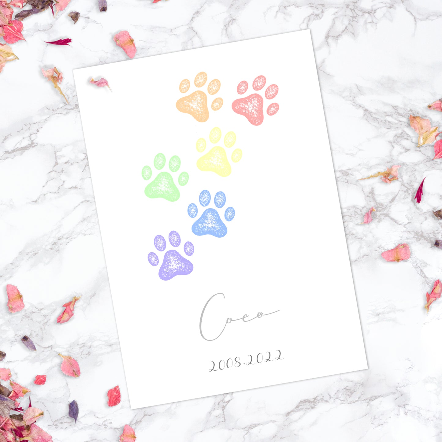 Personalised Pet Paw Print