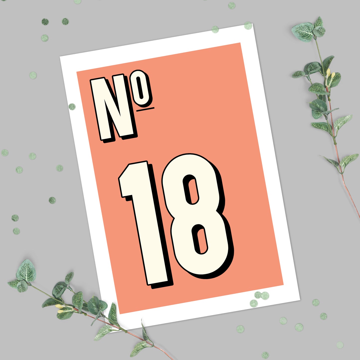 Personalised House Number Print