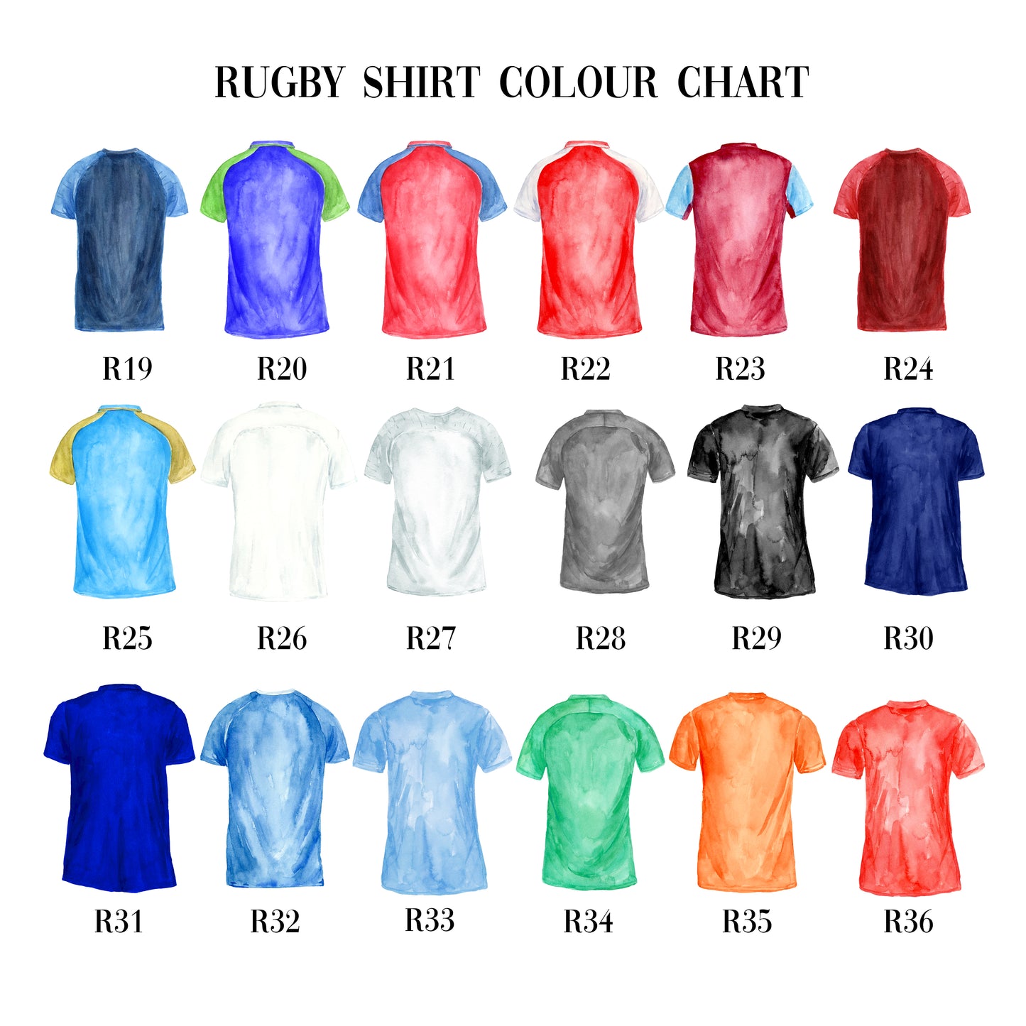 Personalised Family Rugby Shirt Print