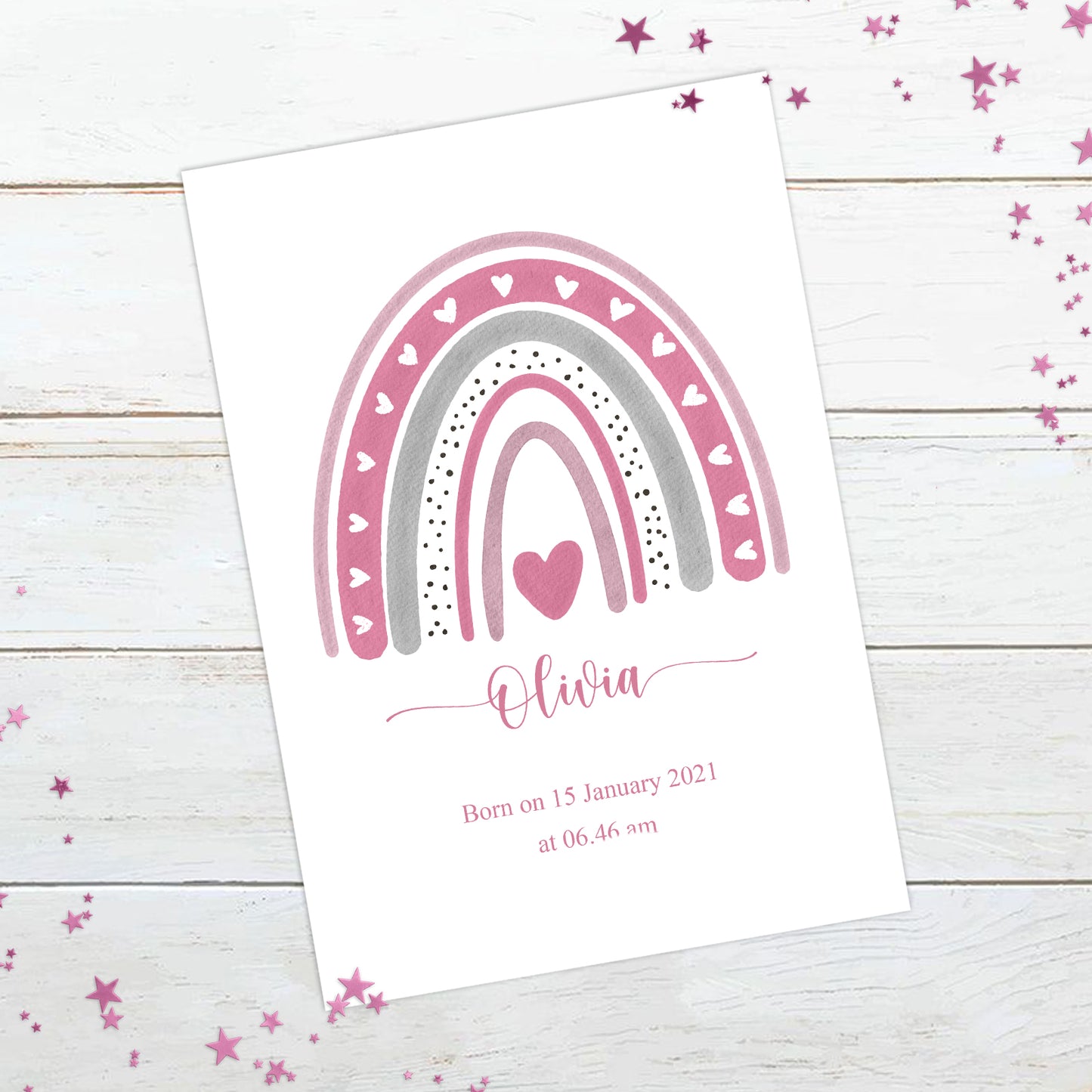 Personalised Rainbow Print