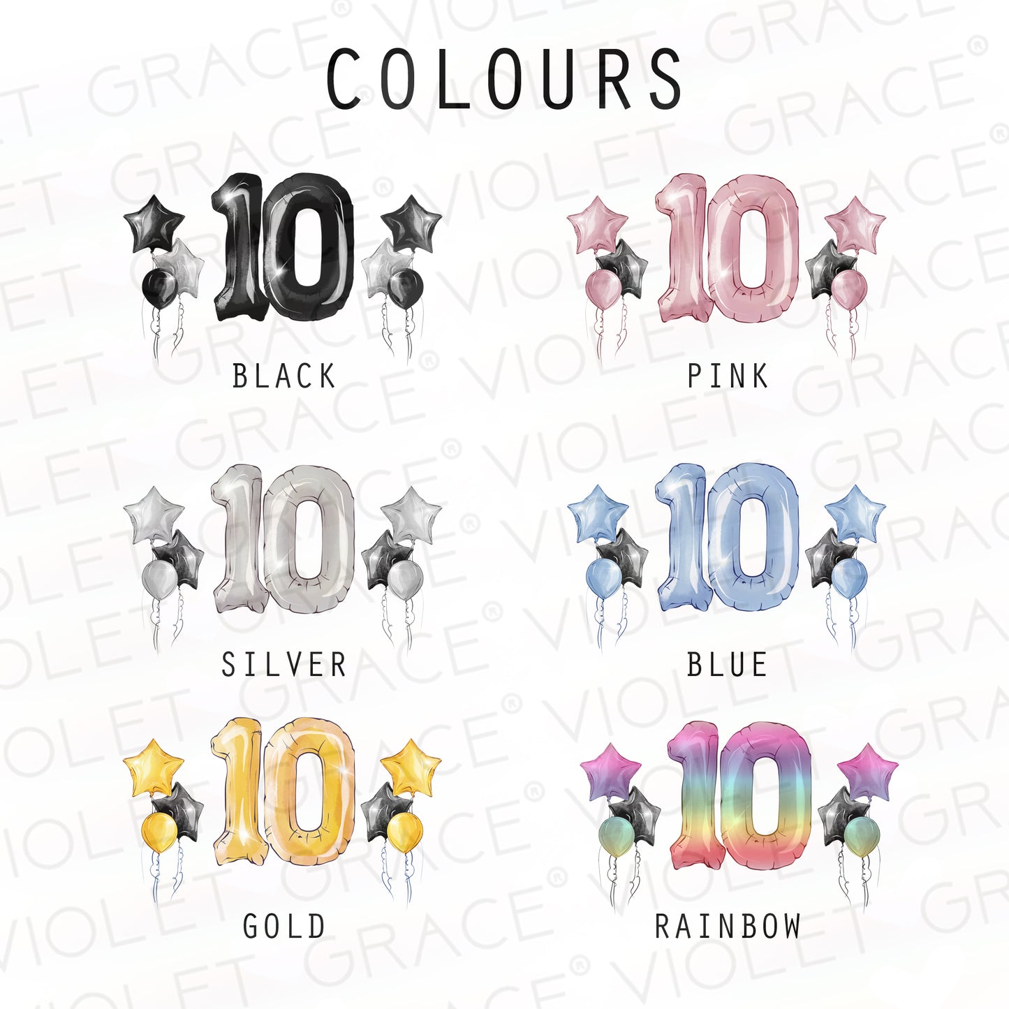 Personalised 10th Birthday Card