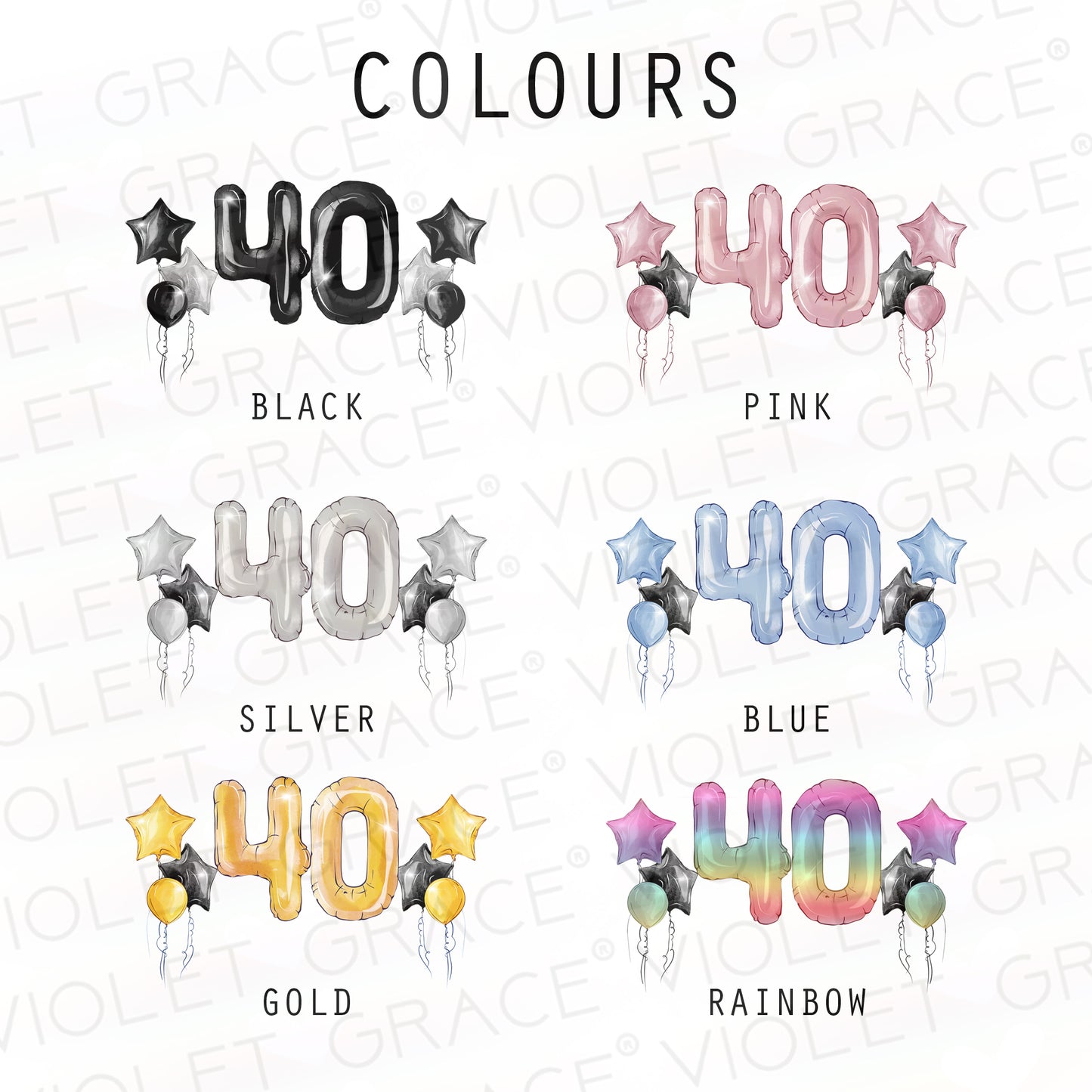 Personalised 40th Birthday Card