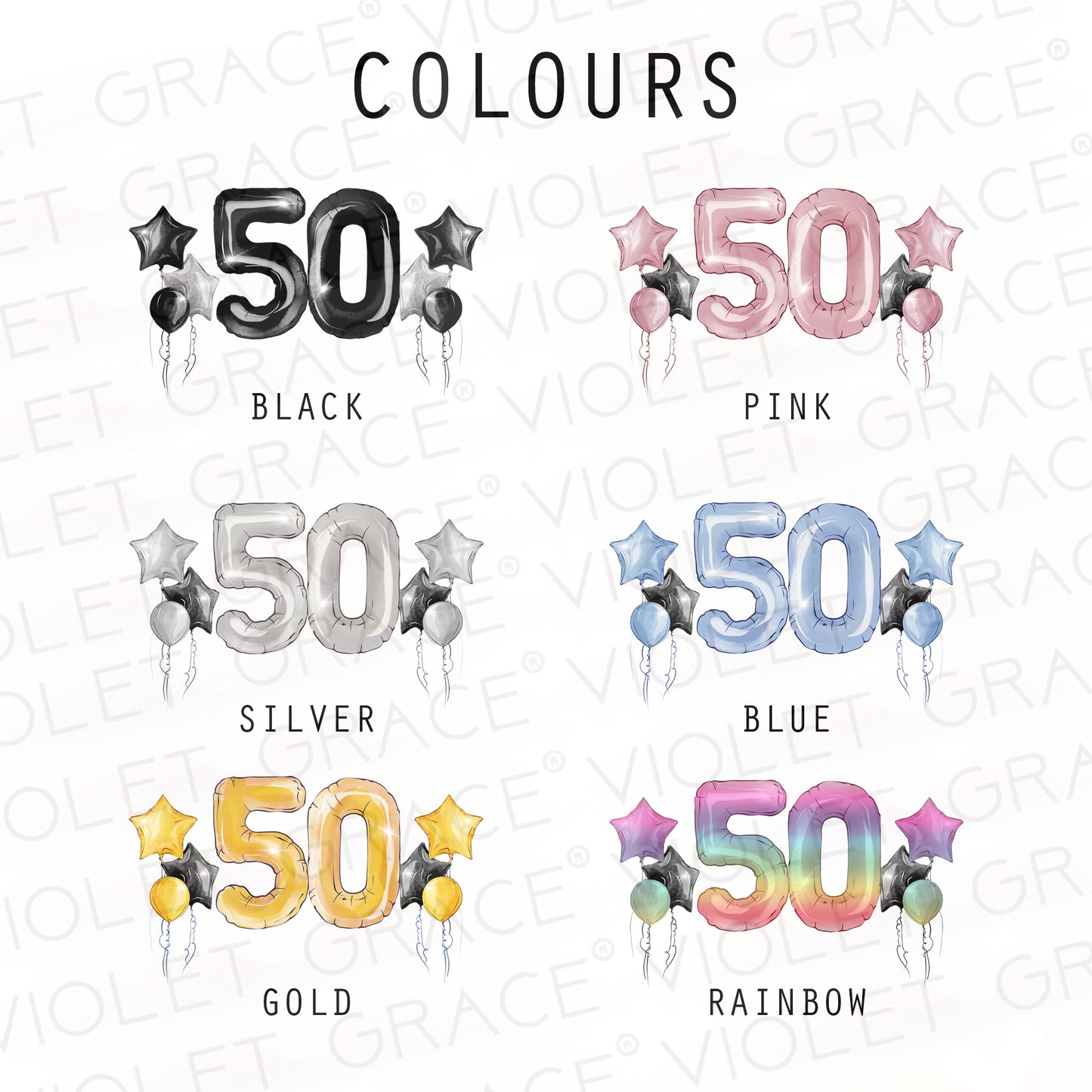 Personalised 50th Birthday Card