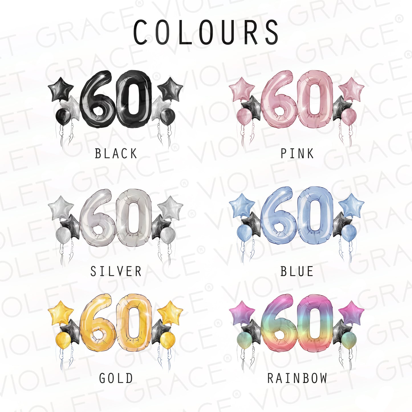 Personalised 60th Birthday Calendar Print