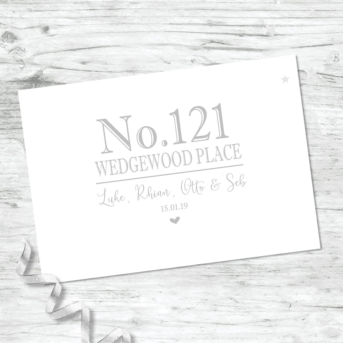 Personalised Home Address Print