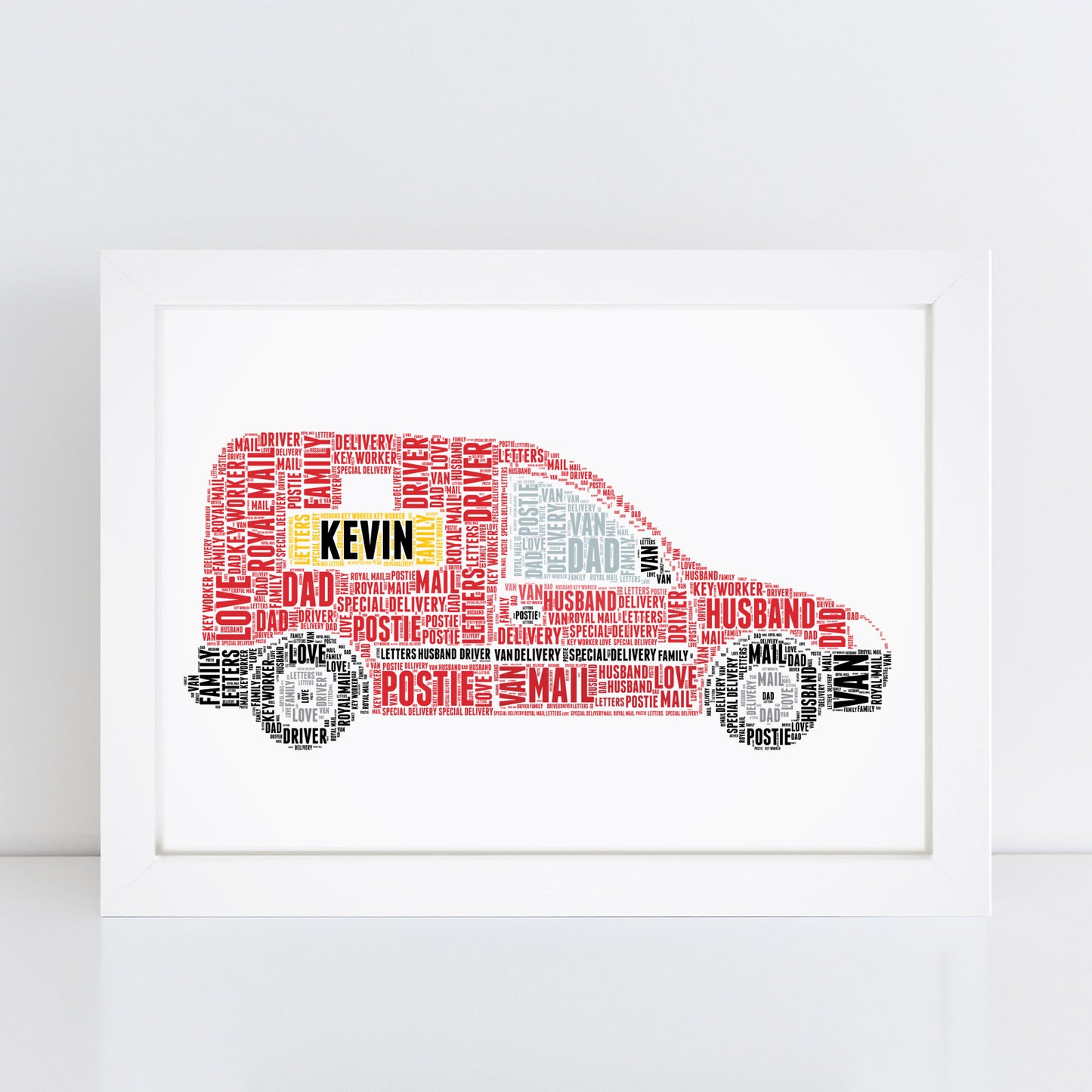 Personalised Post Van Print