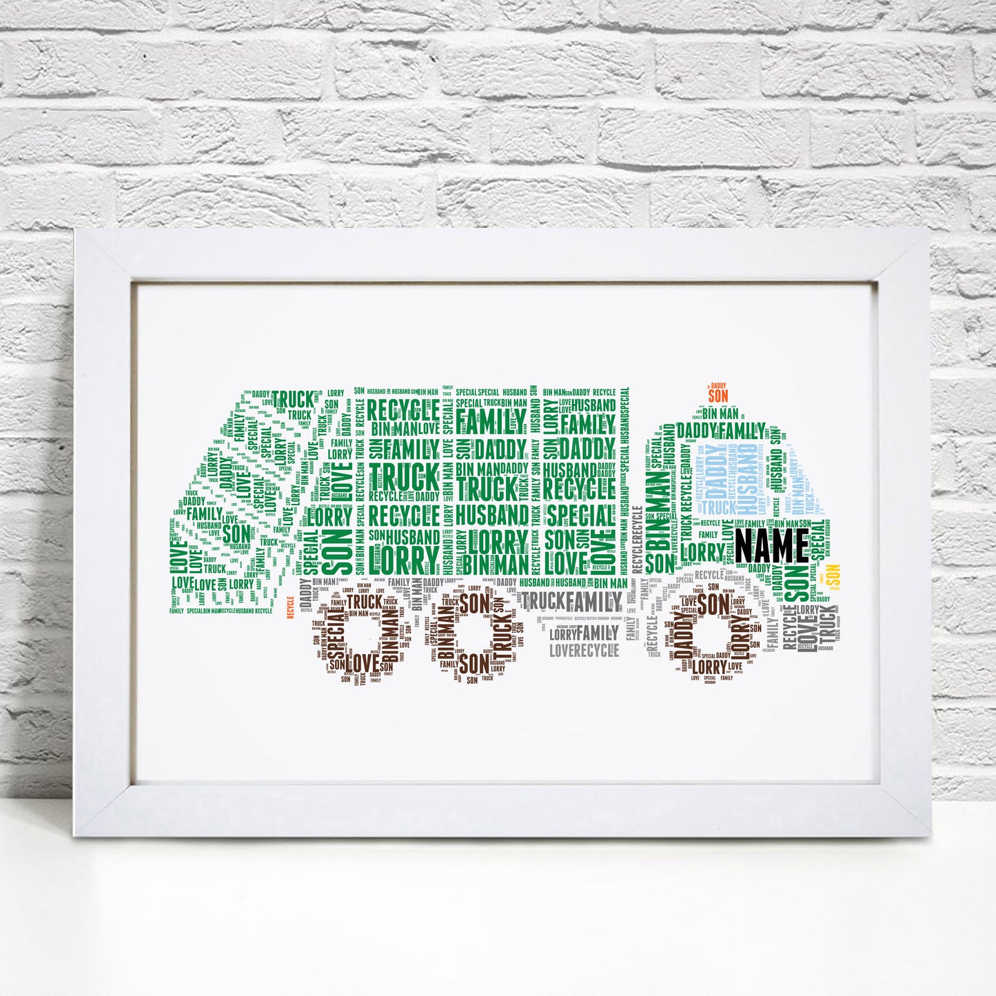 Personalised Bin Lorry Print