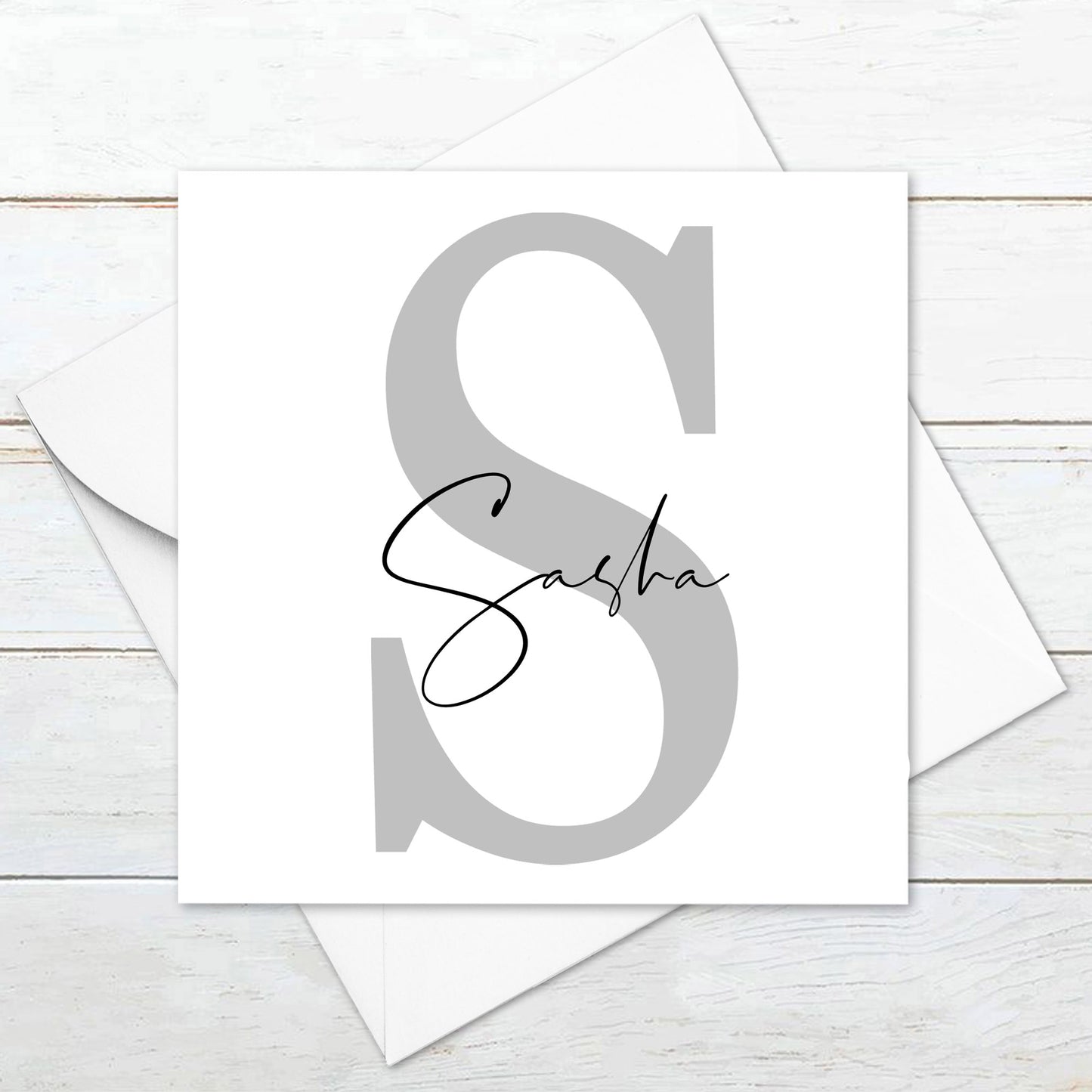 Personalised Initial Card