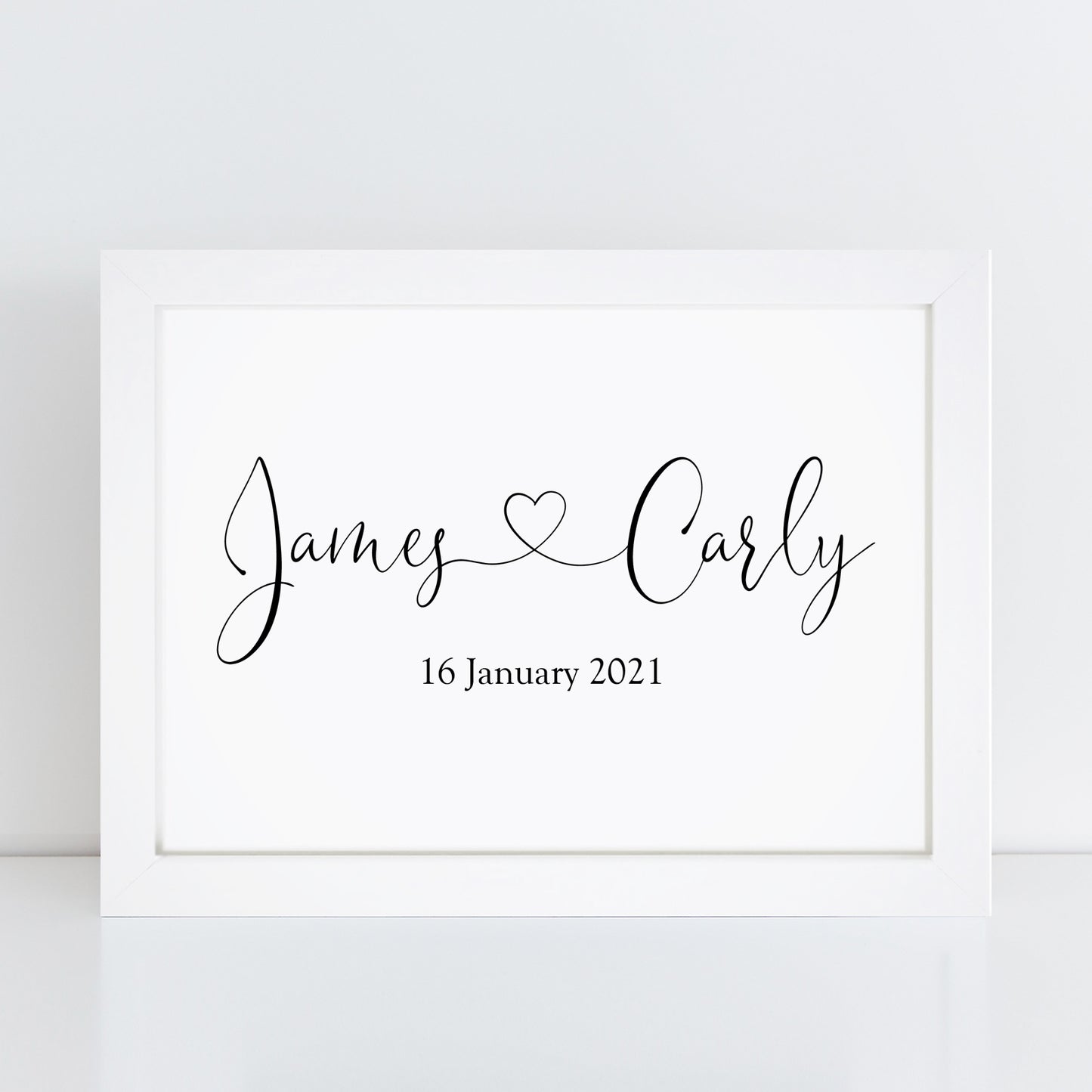 Personalised Couple Name Print