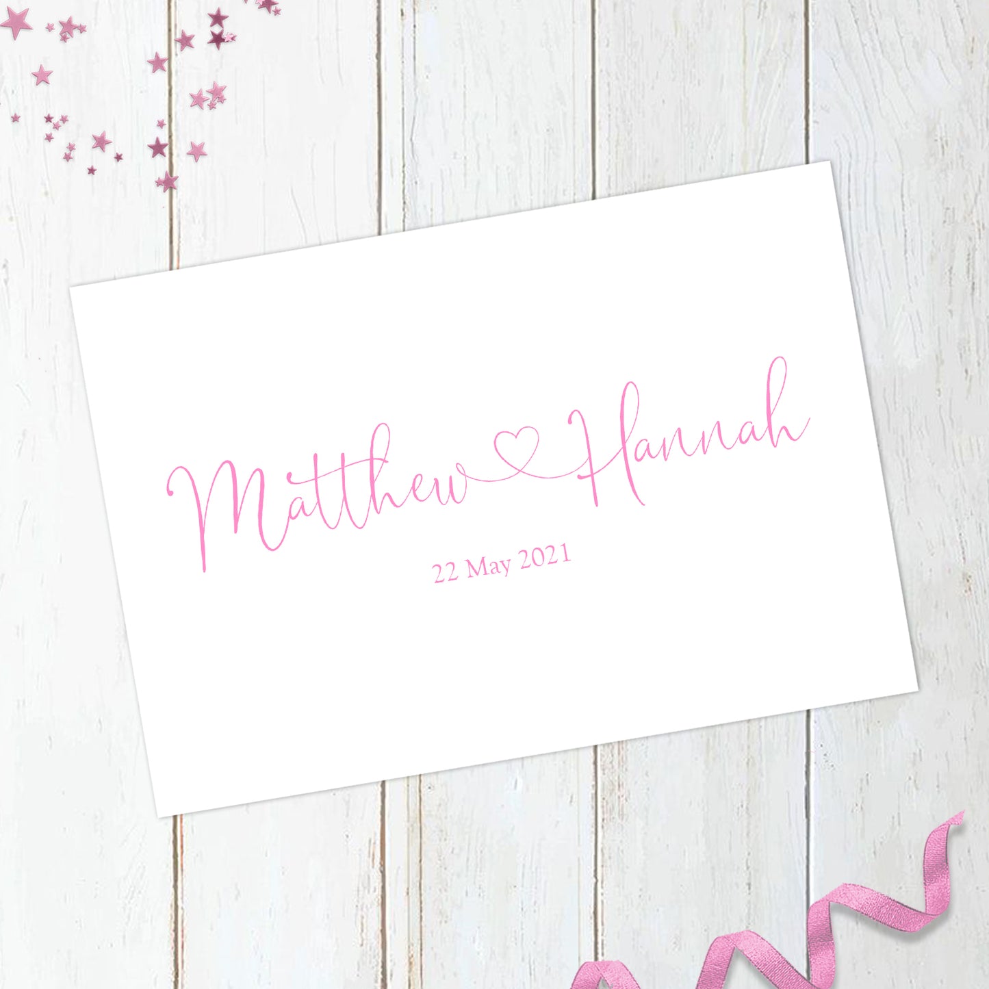 Personalised Couple Name Print