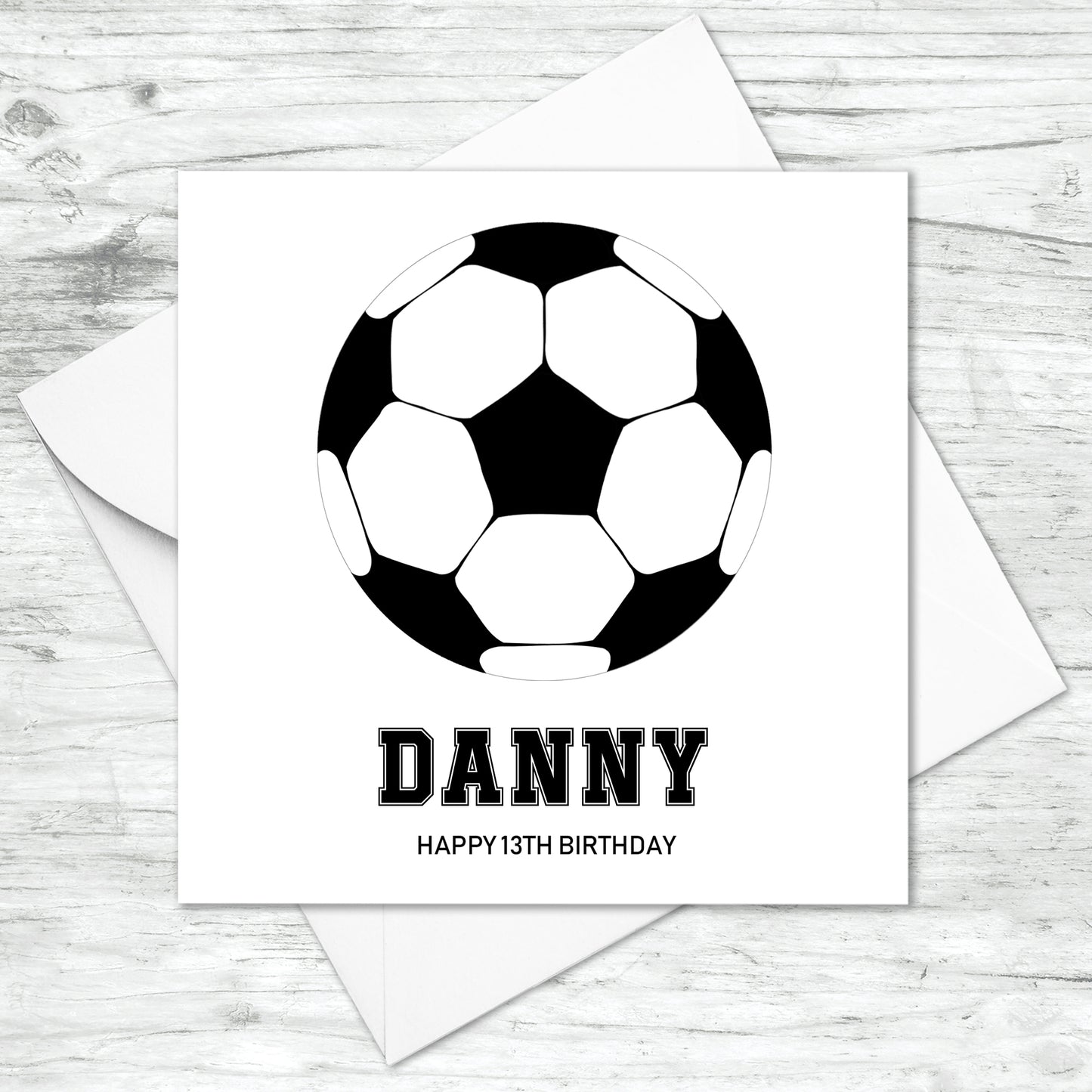 Personalised Football Card