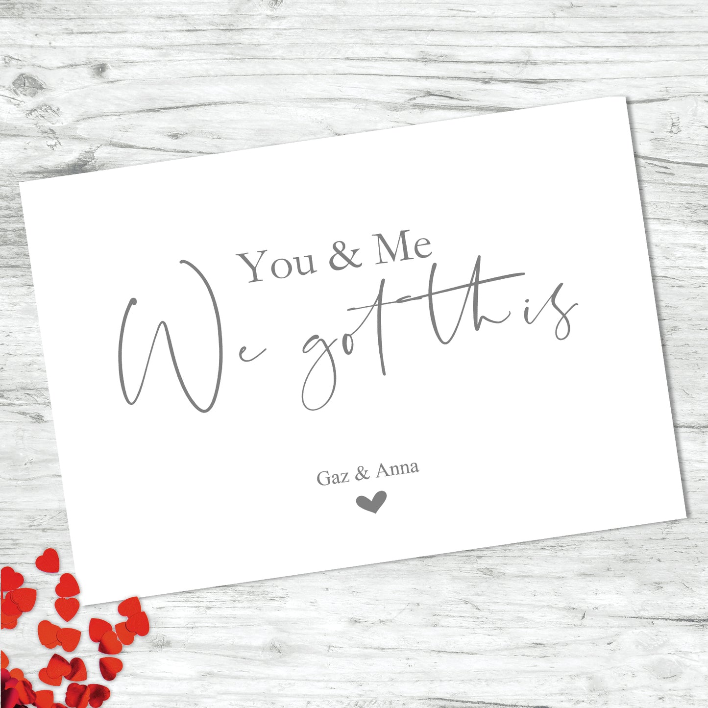 Personalised You & Me Print