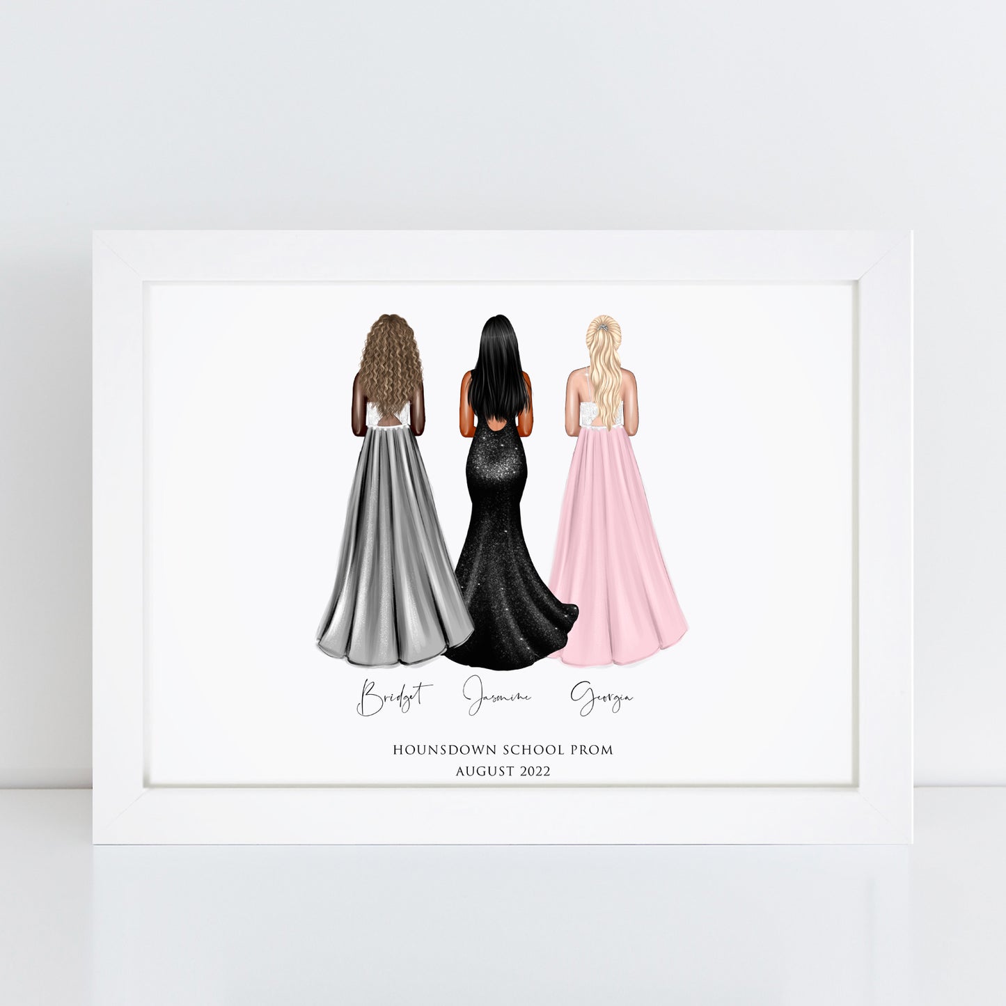 Personalised Prom Night Friends Print