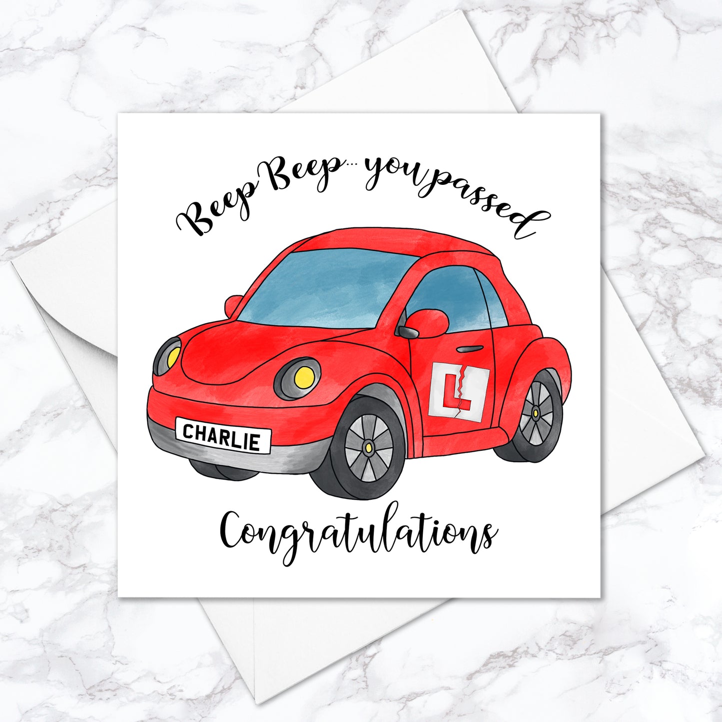 Personalised Passed Driving Test Card