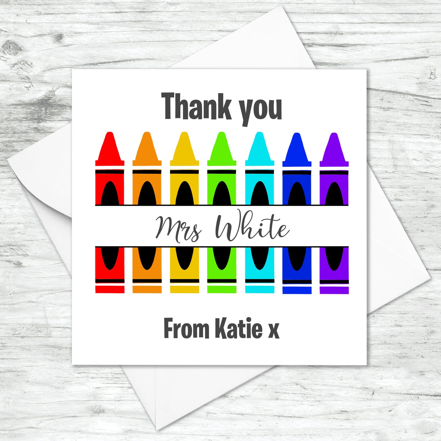 Personalised Thank You Teacher Card