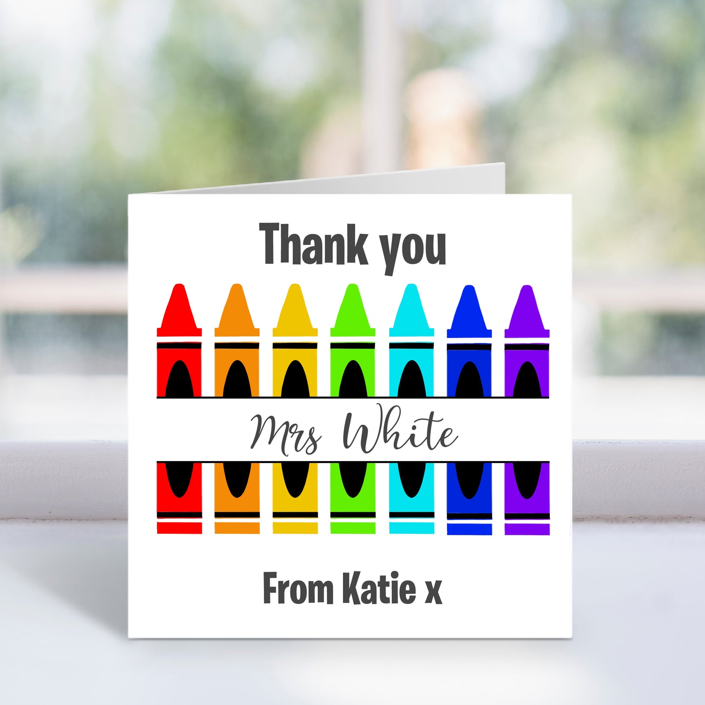 Personalised Thank You Teacher Card
