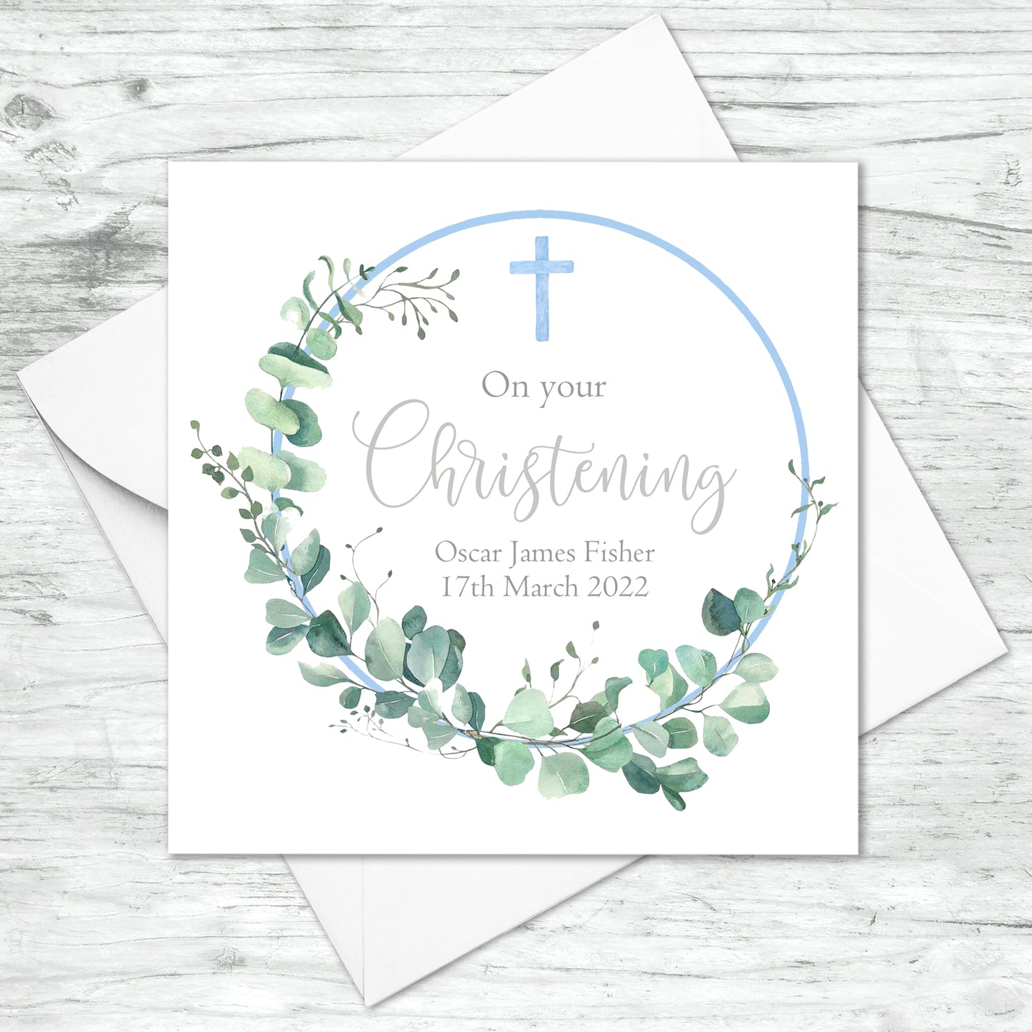 Personalised Christening Card
