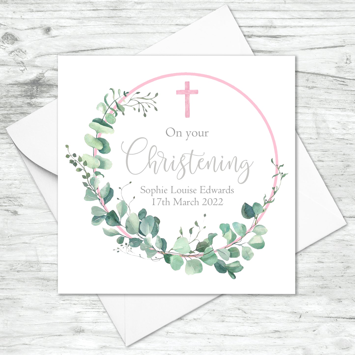 Personalised Christening Card