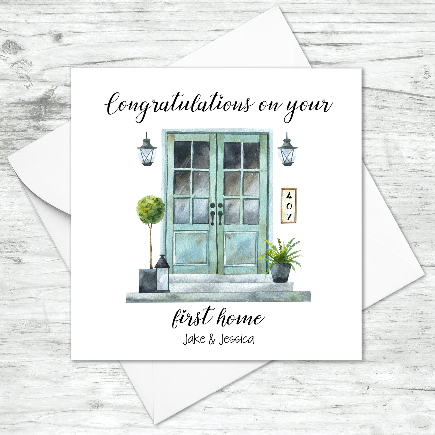 Personalised New Home Front Door Card