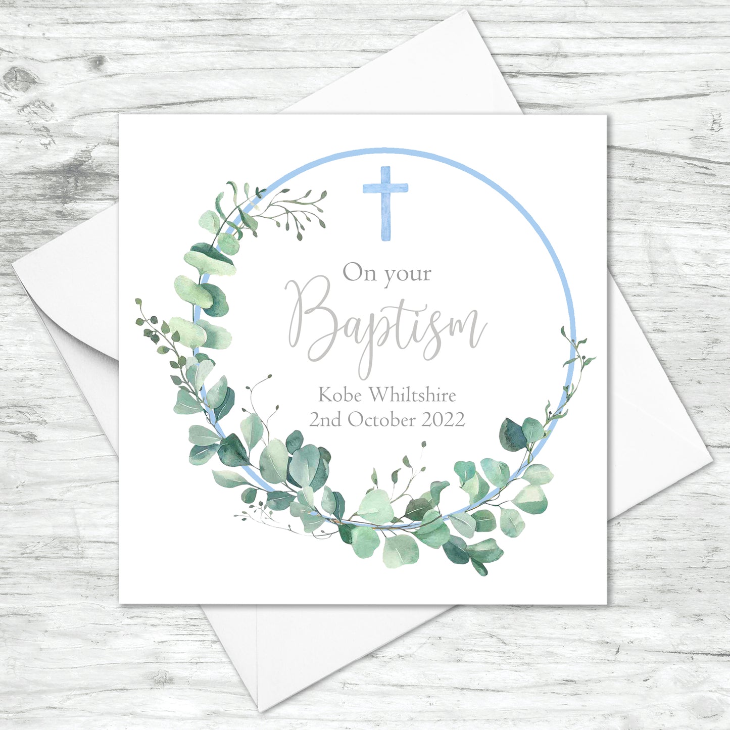 Personalised Baptism Card