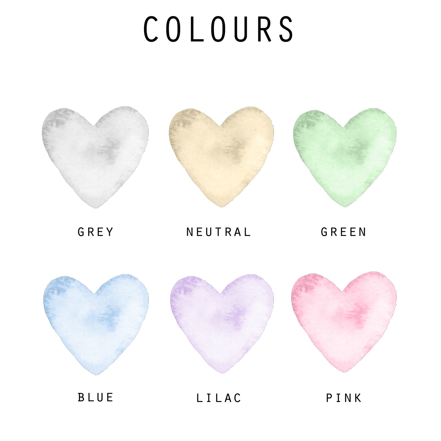 Personalised Family Heart Print