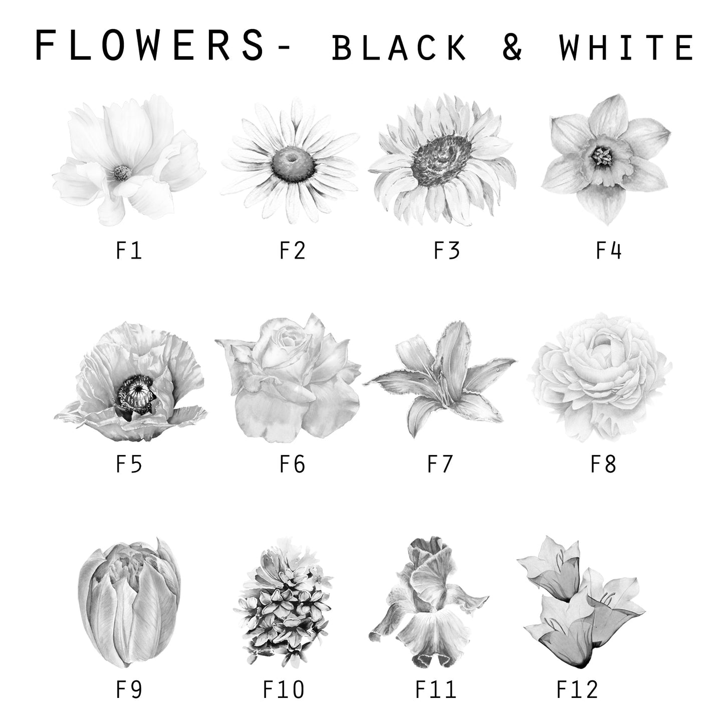 Personalised Aunt Flower Print