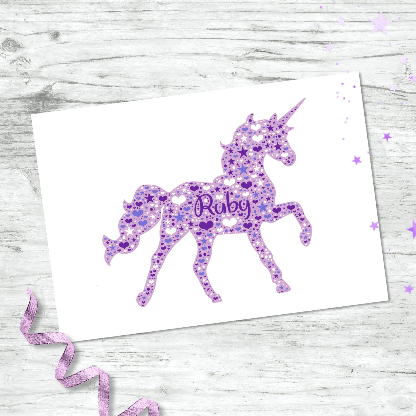 Personalised Unicorn Print