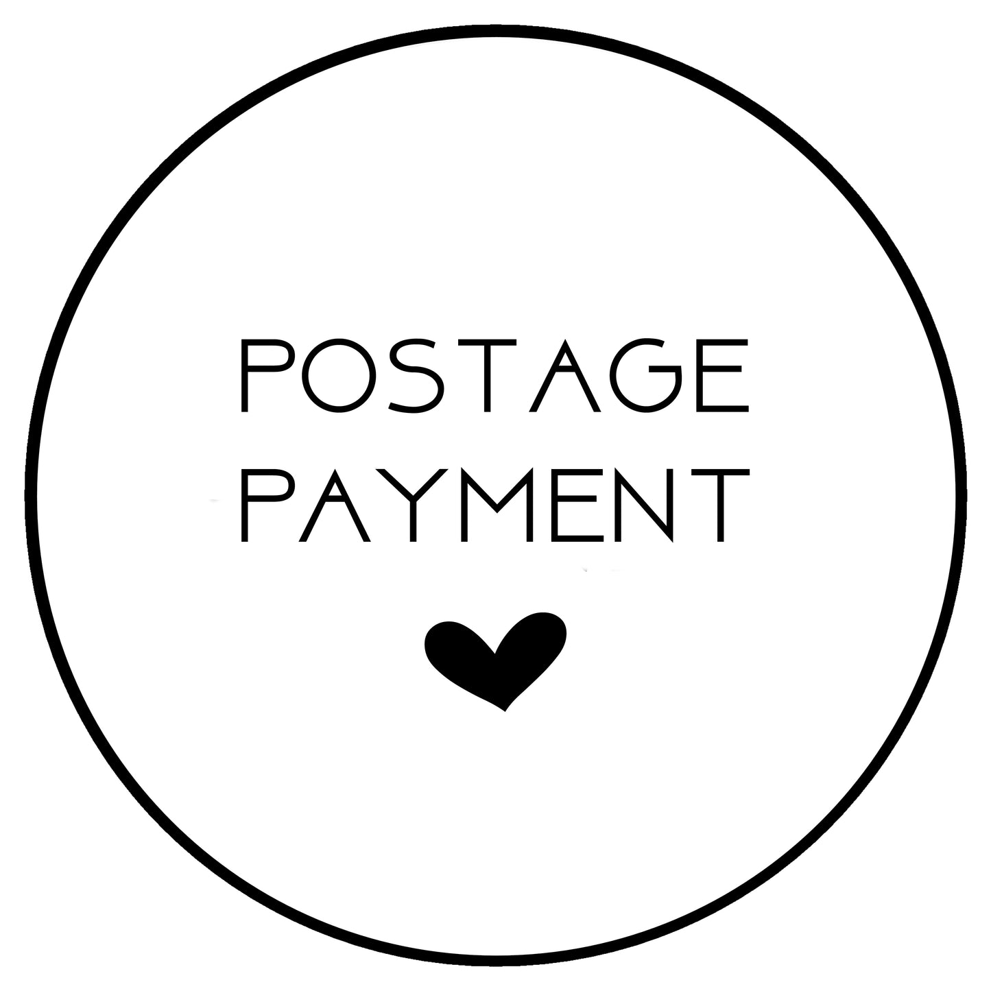 PAYMENT for POSTAGE ONLY ** For the postage of a reprinted product only **