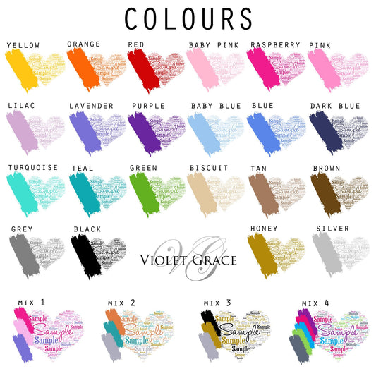 Personalised Wine Glass Word Art Print