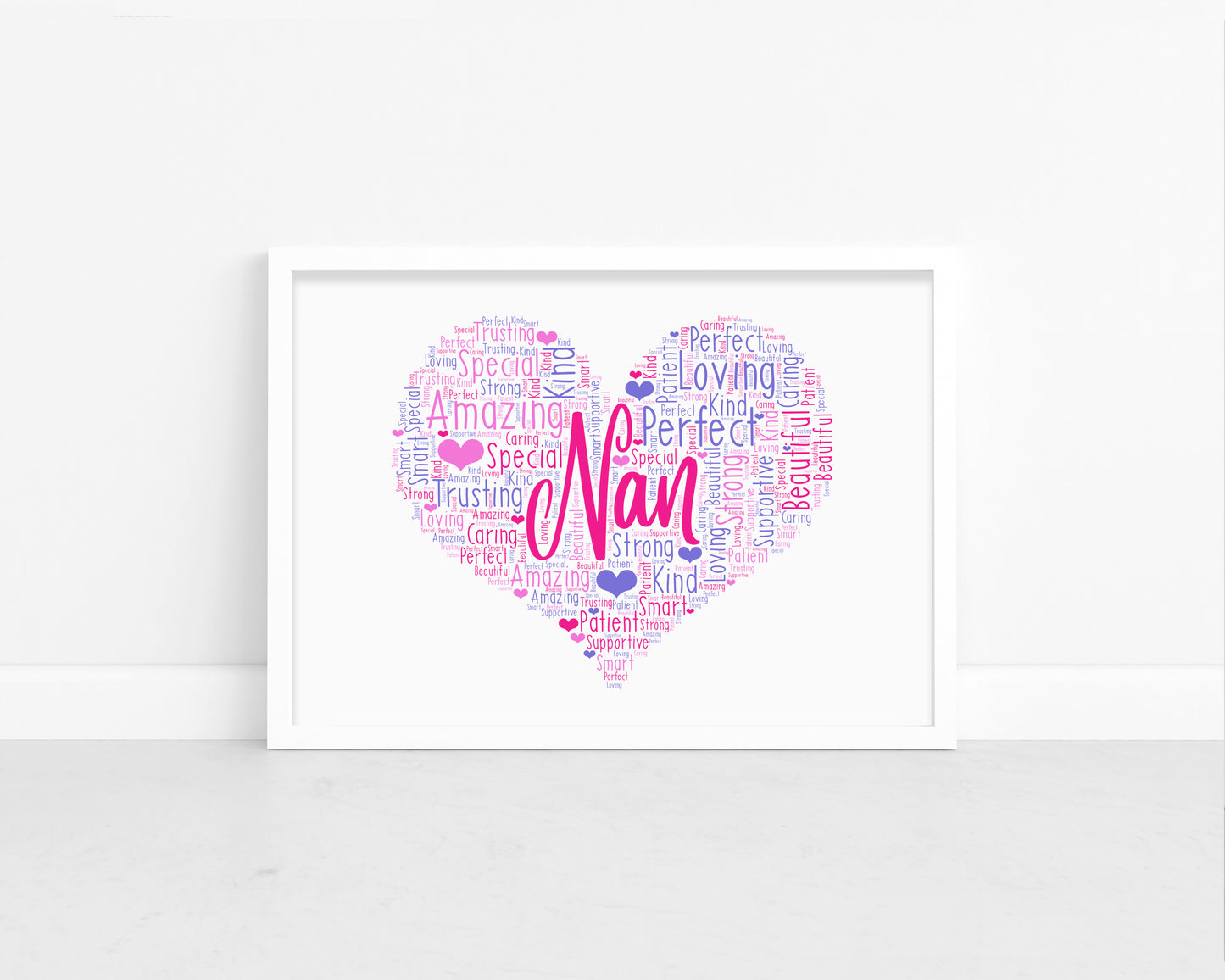 Personalised Nan Word Art Print