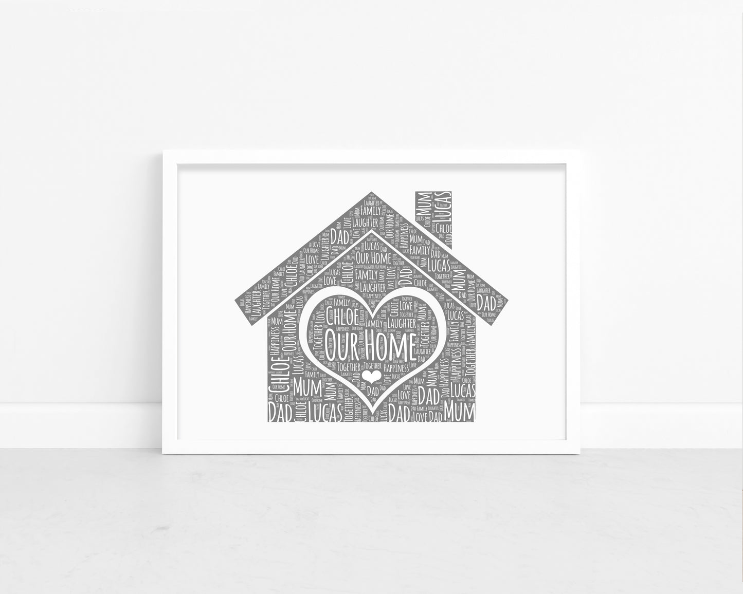 Personalised Home Word Art Print