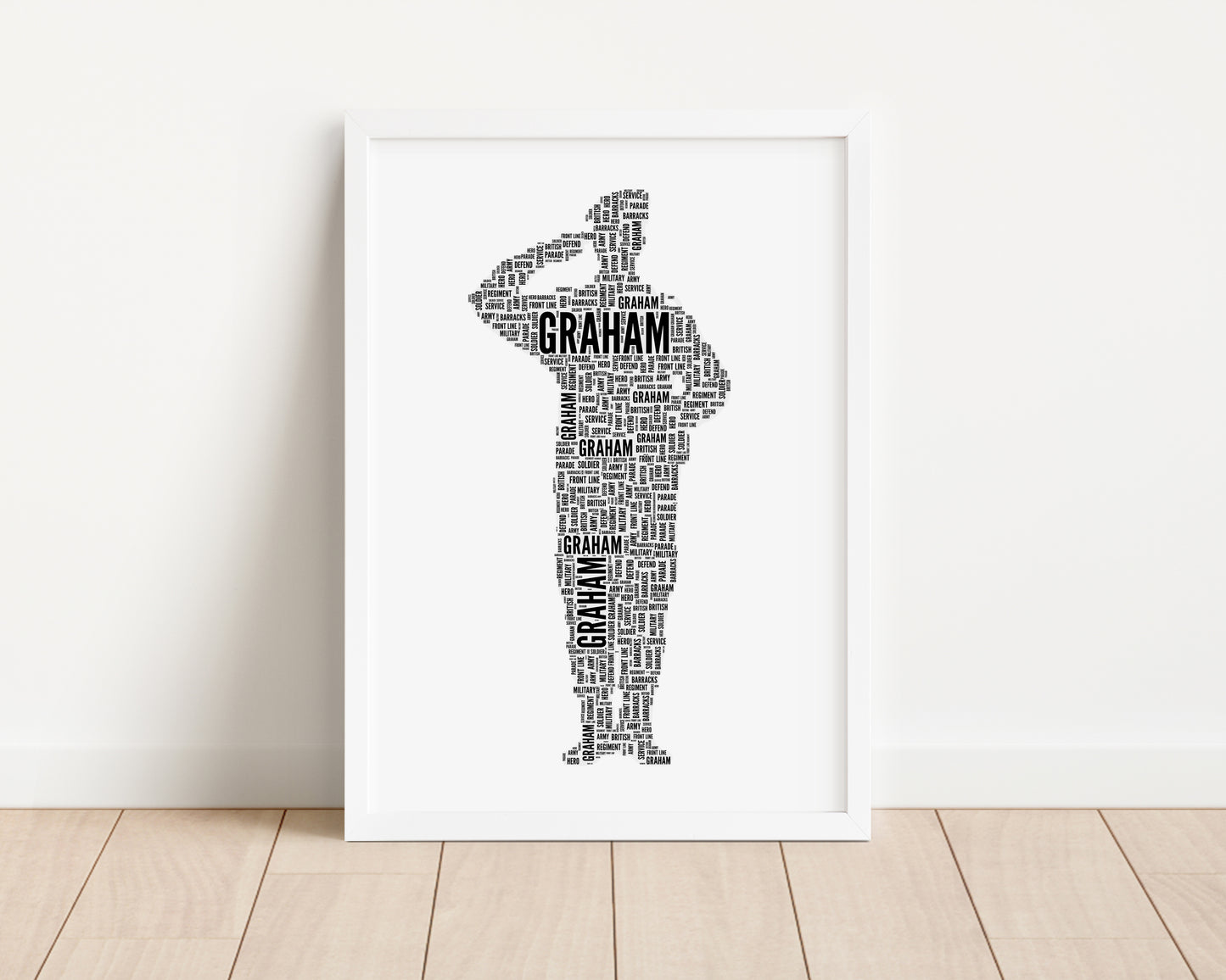 Personalised Army Soldier Print