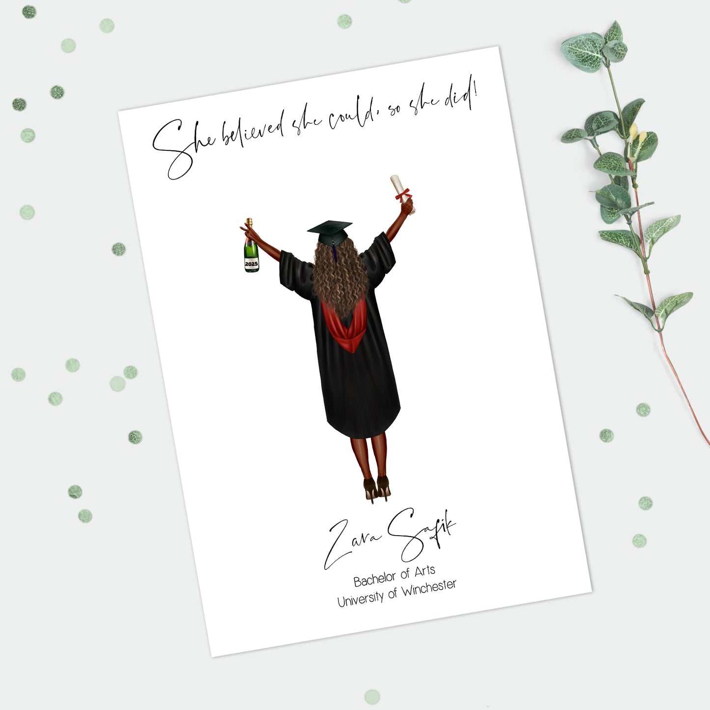 Personalised Graduation Print