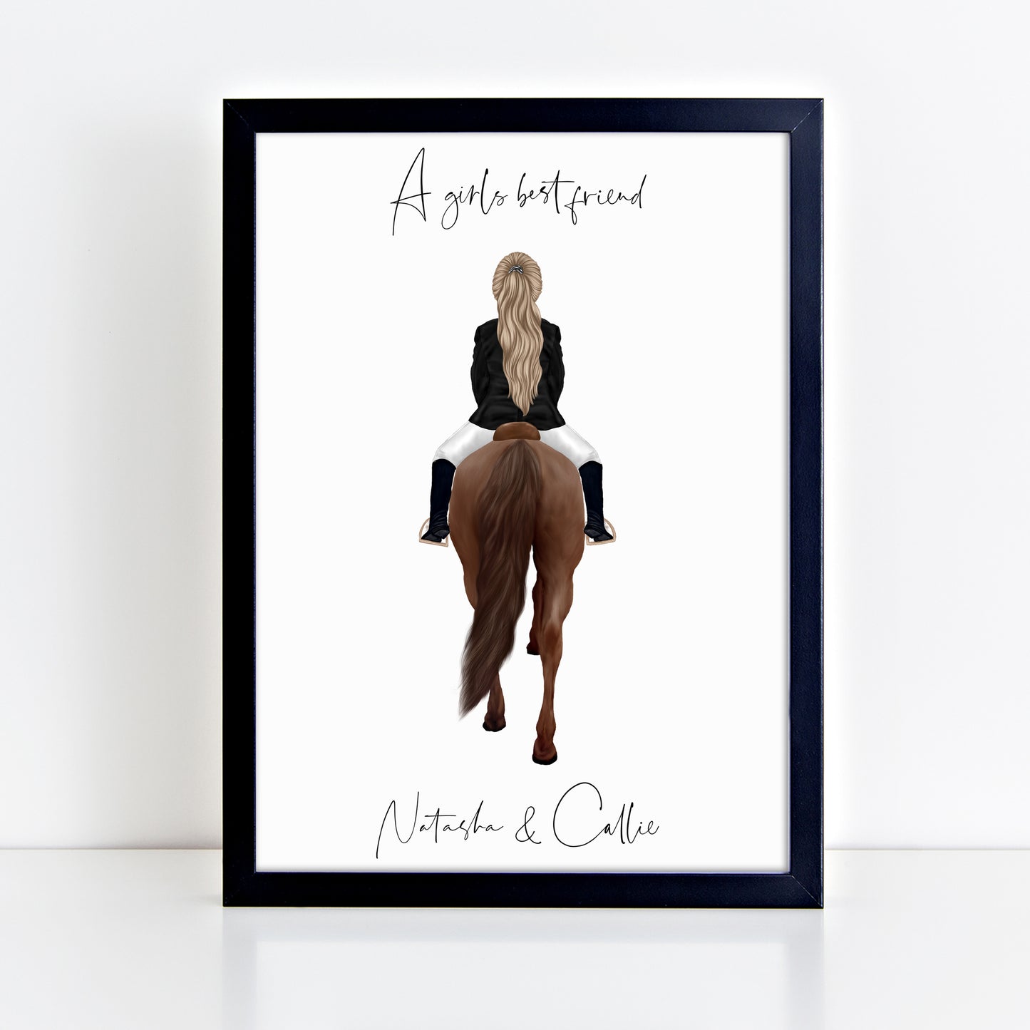 Personalised Horse Rider Print