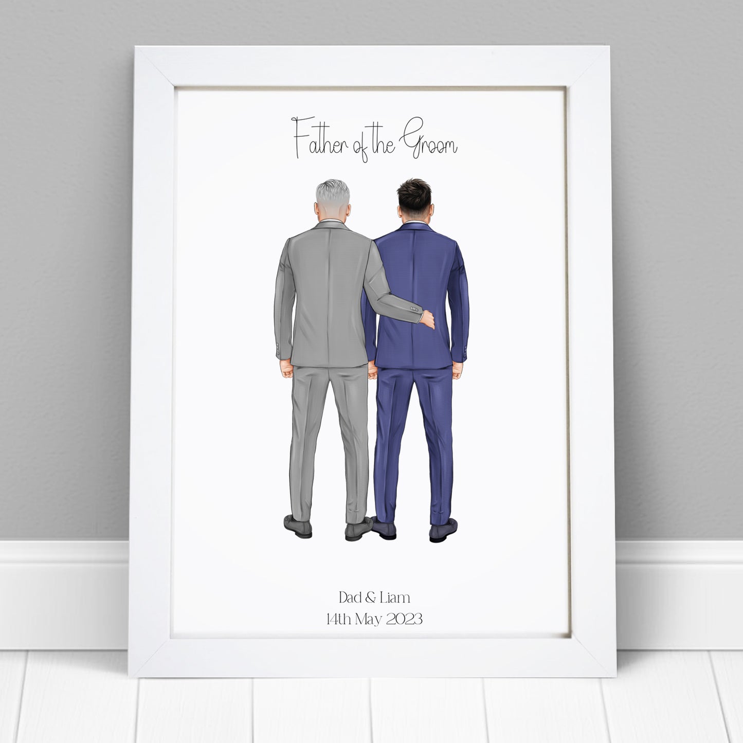 Personalised Groom & Father of the Groom Print
