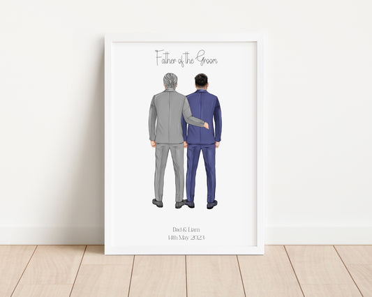 Personalised Groom & Father of the Groom Print