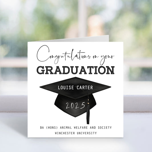 Personalised Graduation Card