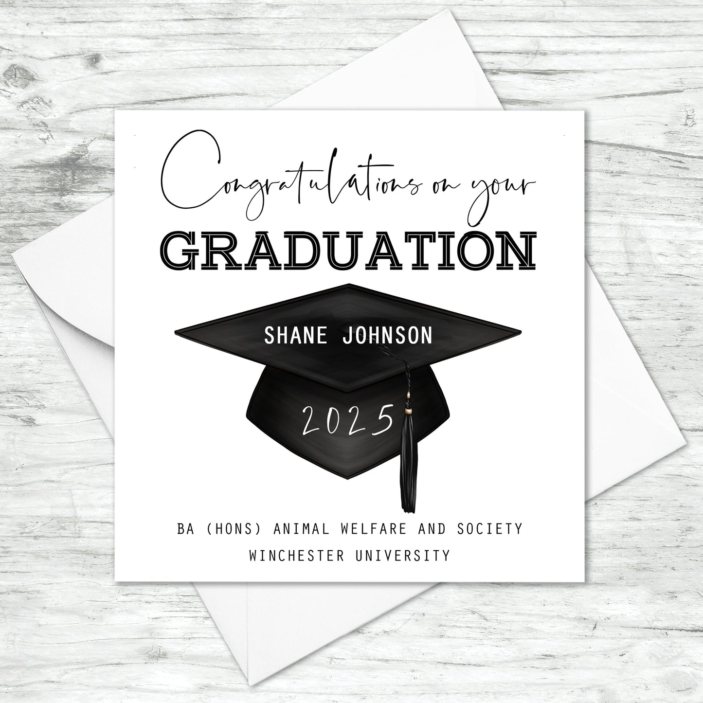 Personalised Graduation Card