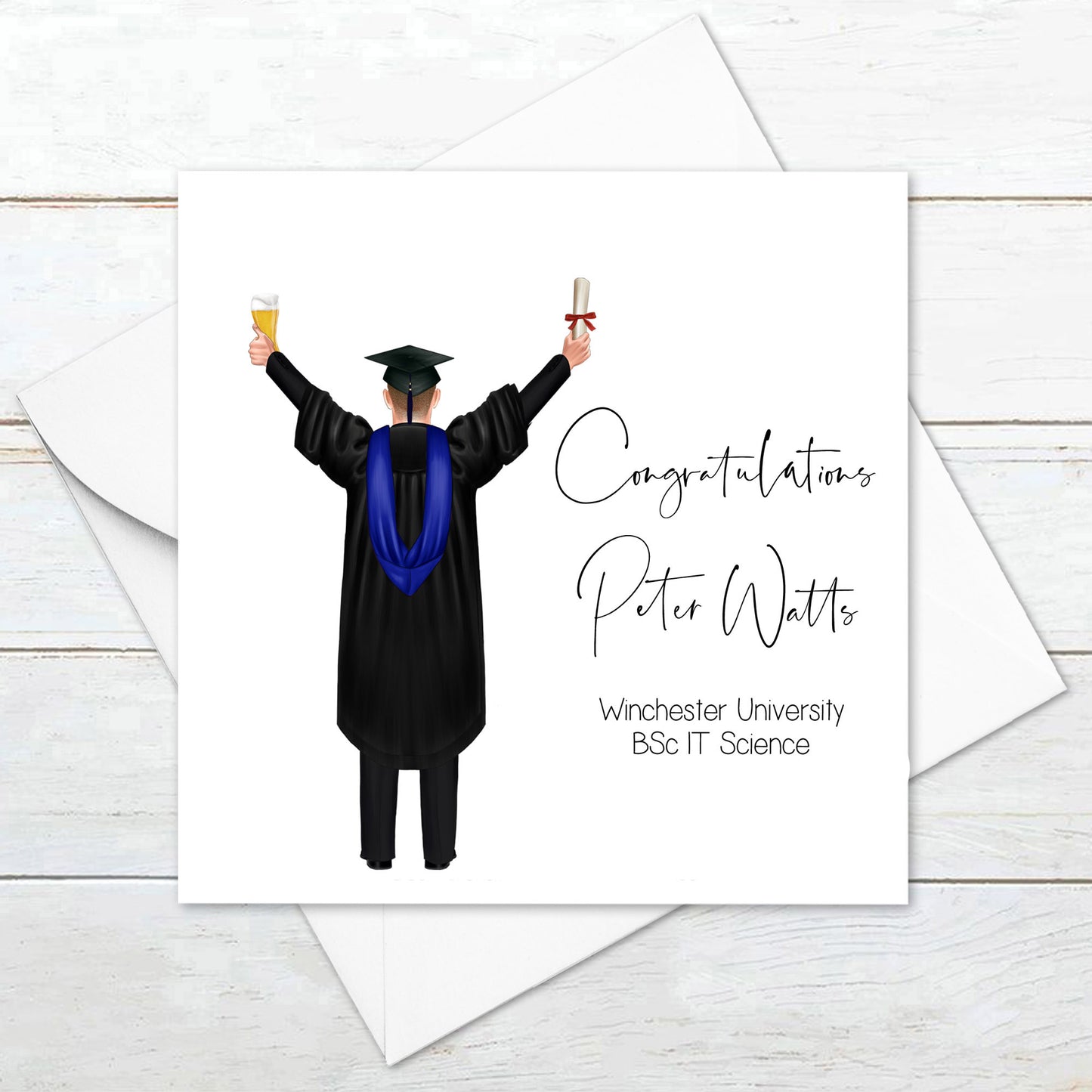 Personalised Graduation Card For Him