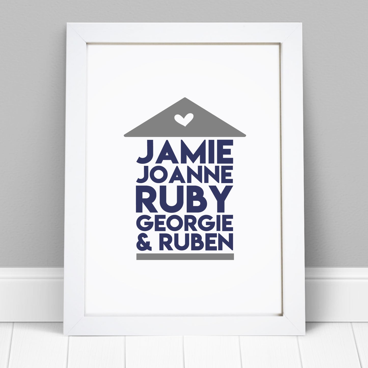 Personalised Family Names Home Print