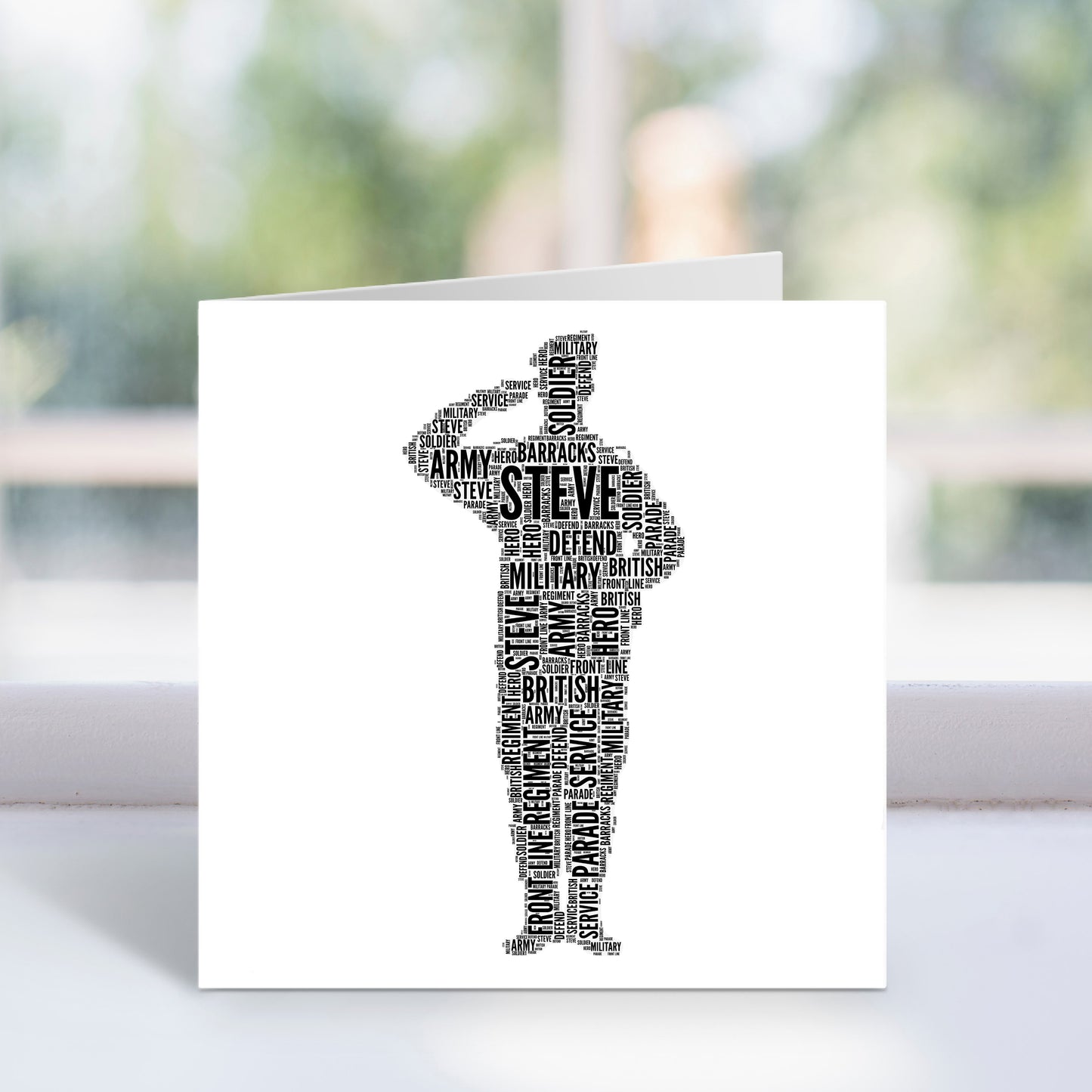 Personalised Army Soldier Card