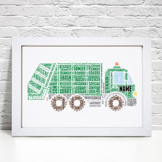 Personalised Bin Lorry Print