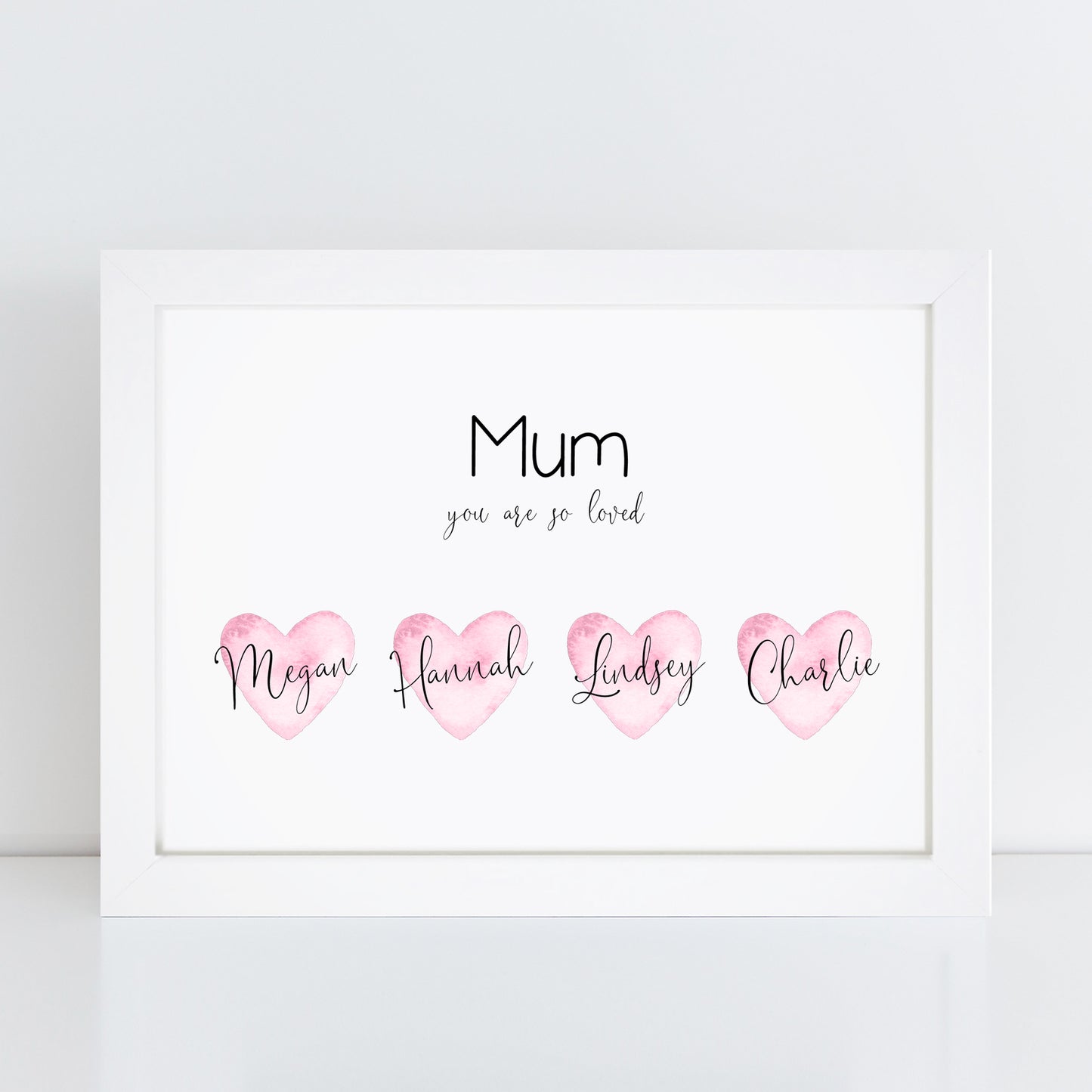 Personalised Mum Heart Print