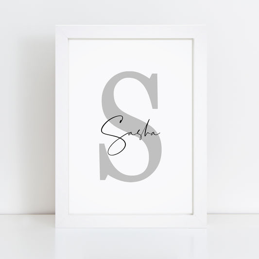 Personalised Initial Print
