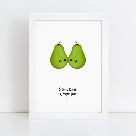 Personalised Perfect Pear Print