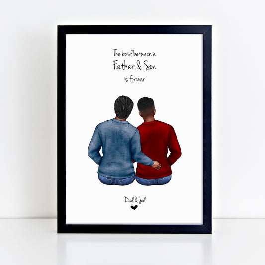 Personalised Father & Son Print
