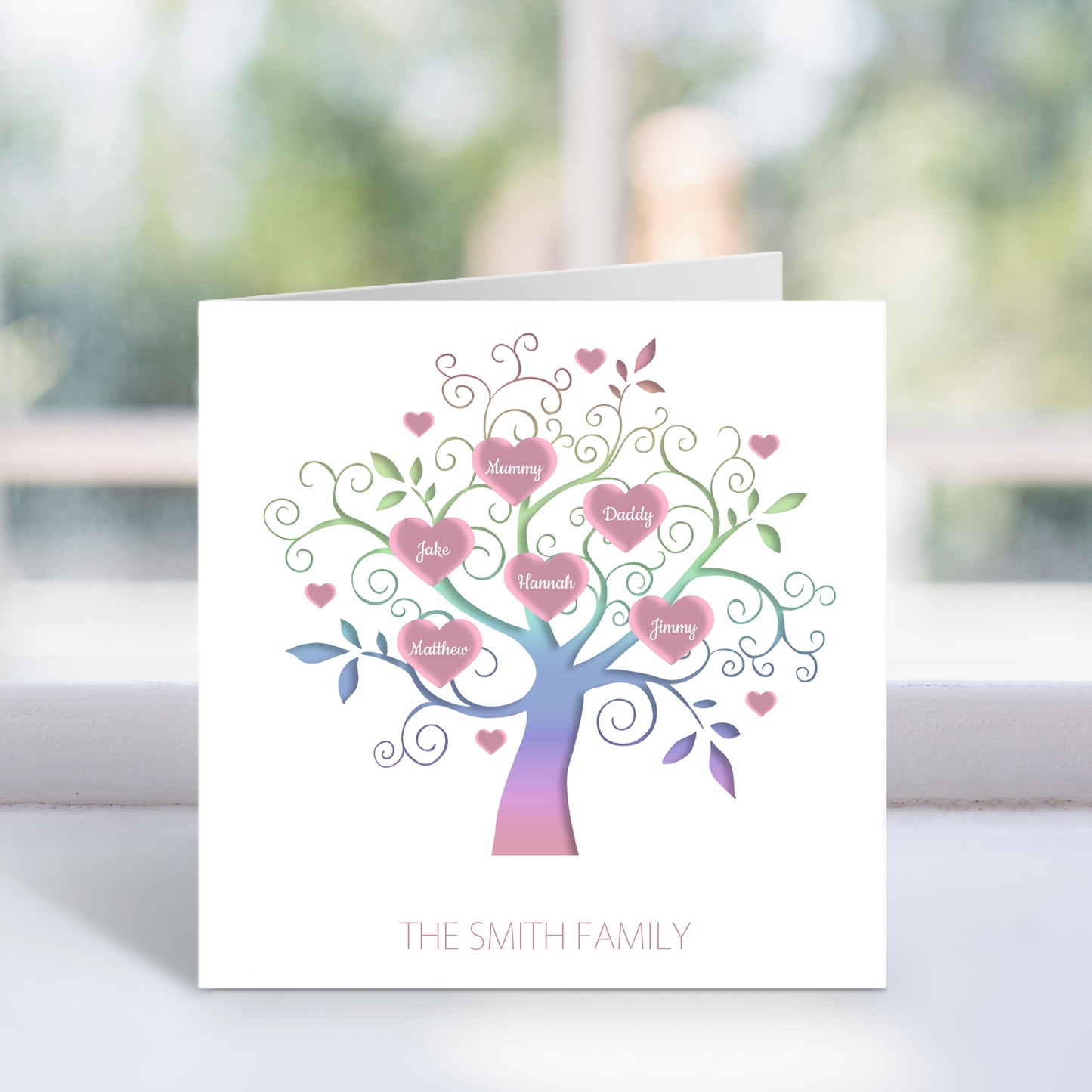 Personalised Family Tree Card