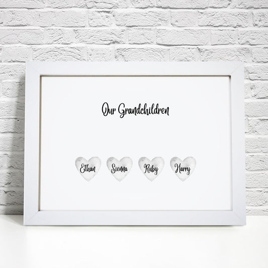 Personalised Family Heart Print