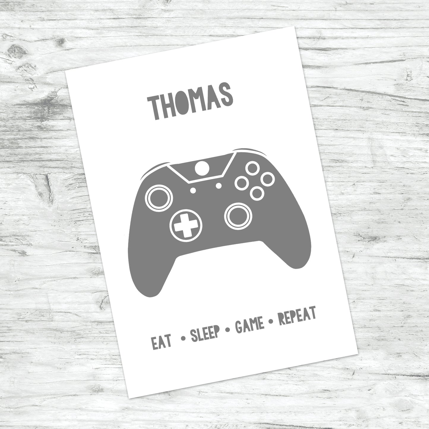 Personalised Xbox Controller Print