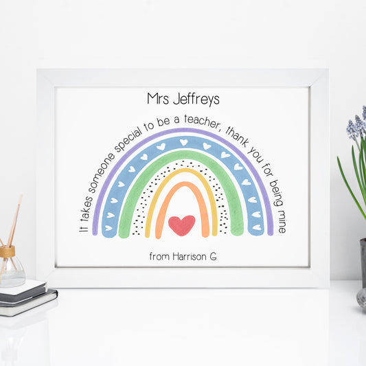 Personalised Special Teacher Print